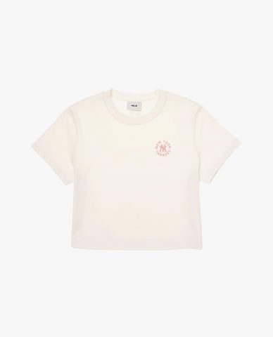 MLB - Áo croptop nữ cổ tròn tay ngắn Basic Small Logo