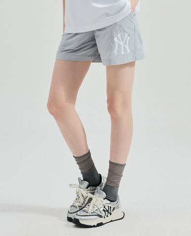 MLB - Quần short ngắn nữ lưng thun Basic Mega Logo