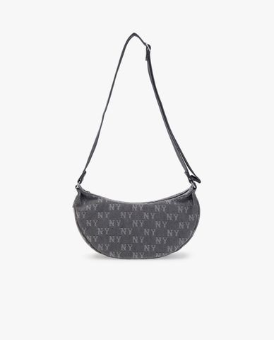 MLB - Túi đeo vai nữ Classic Jacquard Denim Monogram
