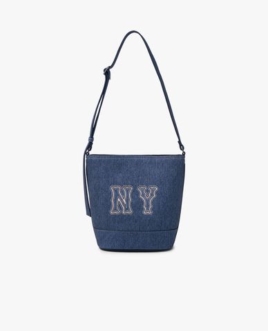 MLB - Túi đeo vai nữ Denim Coopers Mega