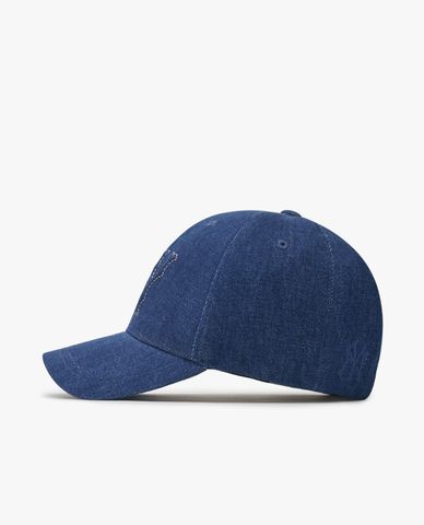 MLB - Nón bóng chày unisex Embo Logo Denim Structured