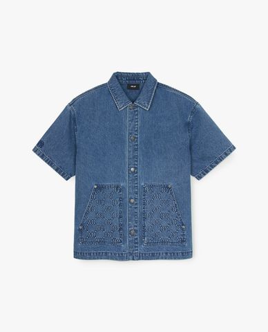 MLB - Áo sơ mi denim unisex Diamond Monogram Embargo