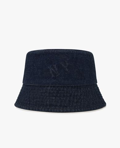 MLB - Nón bucket unisex Denim Random Embo Monogram