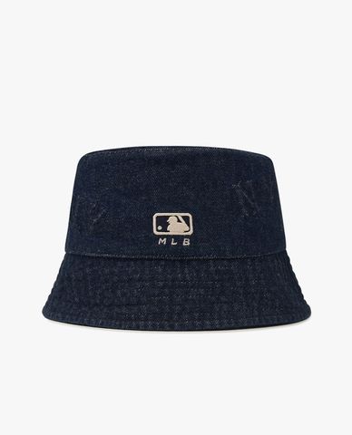 MLB - Nón bucket unisex Denim Random Embo Monogram