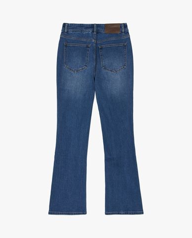 MLB - Quần jeans nữ ống loe Denim Basic Small Logo