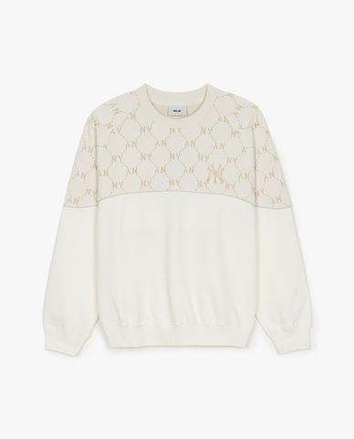 MLB - Áo sweatshirt unisex Dia Monogram Jaquard