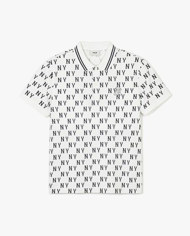 MLB - Áo polo unisex tay ngắn Classic Monogram Plate Pattern Kara