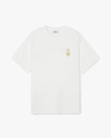 MLB - Áo thun unisex cổ tròn tay ngắn Heart Small Logo