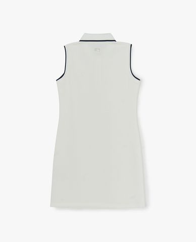 MLB - Đầm sát nách mini cổ bẻ Varsity