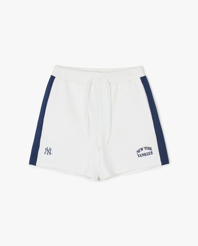 MLB - Quần shorts nữ ống rộng lưng thun Sporty Varsity Color Scheme
