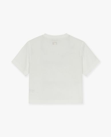 MLB - Áo croptop nữ cổ tròn tay ngắn Varsity