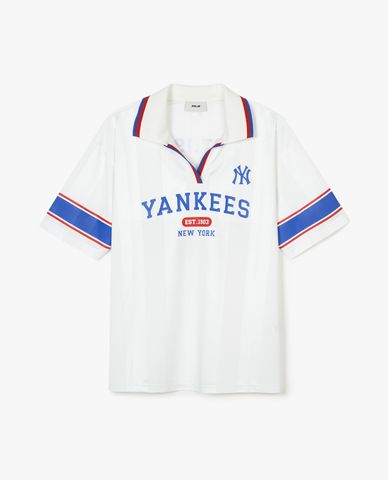 MLB - Áo polo nữ cổ bẻ tay ngắn Varsity Sport Jersey Overfit