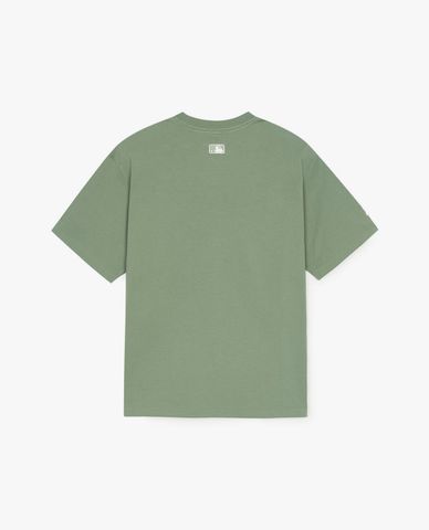 MLB - Áo thun unisex cổ tròn tay ngắn Denim Like Monotive