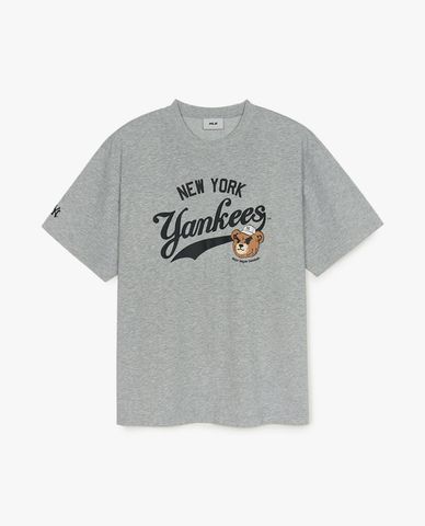 MLB - Áo thun unisex cổ tròn tay ngắn Letter Mega Bear