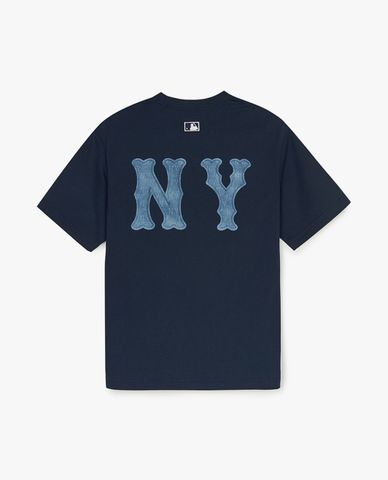MLB - Áo thun unisex tay ngắn Basic Denimlike Coopers Overfit