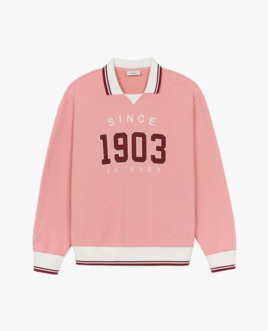 MLB - Áo sweatshirt unisex cổ bẻ tay dài Varsity Sportive