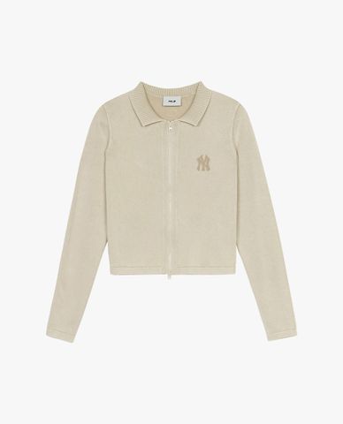 MLB - Áo khoác cardigan nữ Basic Vintage Wash