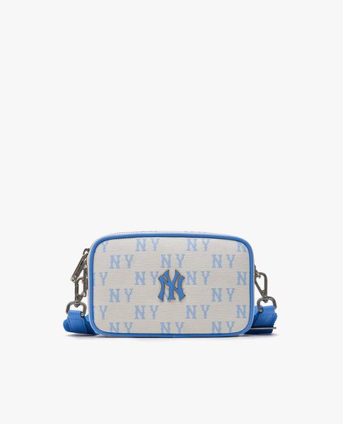 【 MLB 】CLASSIC MONOGRAM TONTON JAQUARD MLB Big Classic Monogram Jacquard New York Yankees Hobo Bag