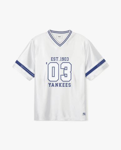 MLB - Áo thun unisex cổ V tay ngắn Varsity Soccer Jersey