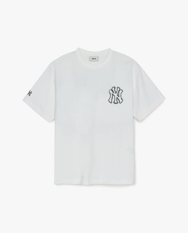 MLB - Áo thun unisex cổ tròn tay ngắn Basic Mega Logo