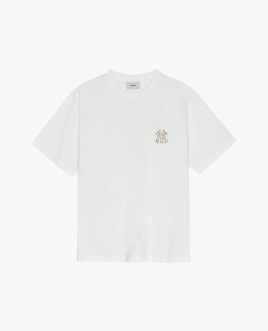 MLB - Áo thun unisex cổ tròn tay ngắn New Year Snake Overfit