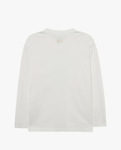 MLB - Áo thun unisex cổ tròn tay dài in logo thời trang