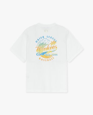MLB - Áo thun unisex tay ngắn Summer Vintage-Washing Graphic