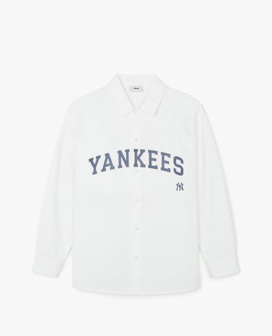 MLB - Áo sơ mi unisex cổ bẻ tay dài Varsity
