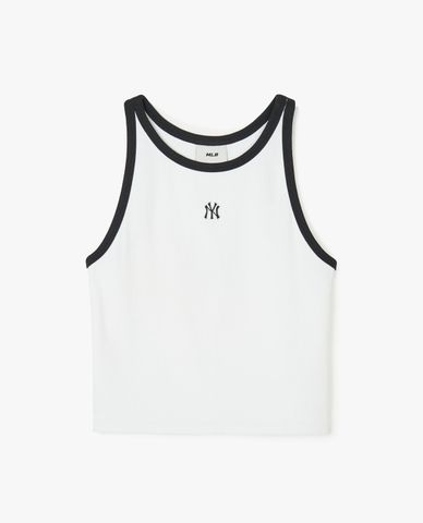 MLB - Áo ba lỗ nữ phom croptop Basic Small Logo Ribbed Ringer