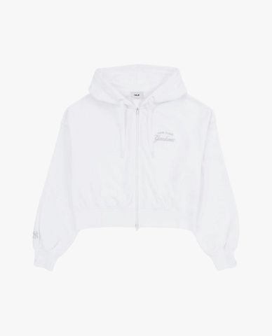 MLB - Áo khoác phối mũ nữ phom croptop Varsity