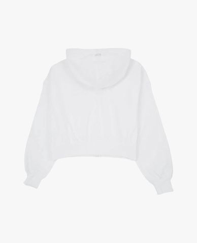 MLB - Áo khoác phối mũ nữ phom croptop Varsity