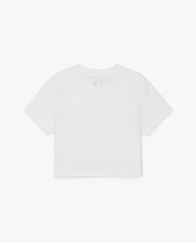 MLB - Áo croptop nữ cổ tròn tay ngắn Varsity Sports Functional