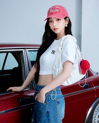 MLB - Túi đeo chéo nữ phom chữ nhật Basic Athleisure