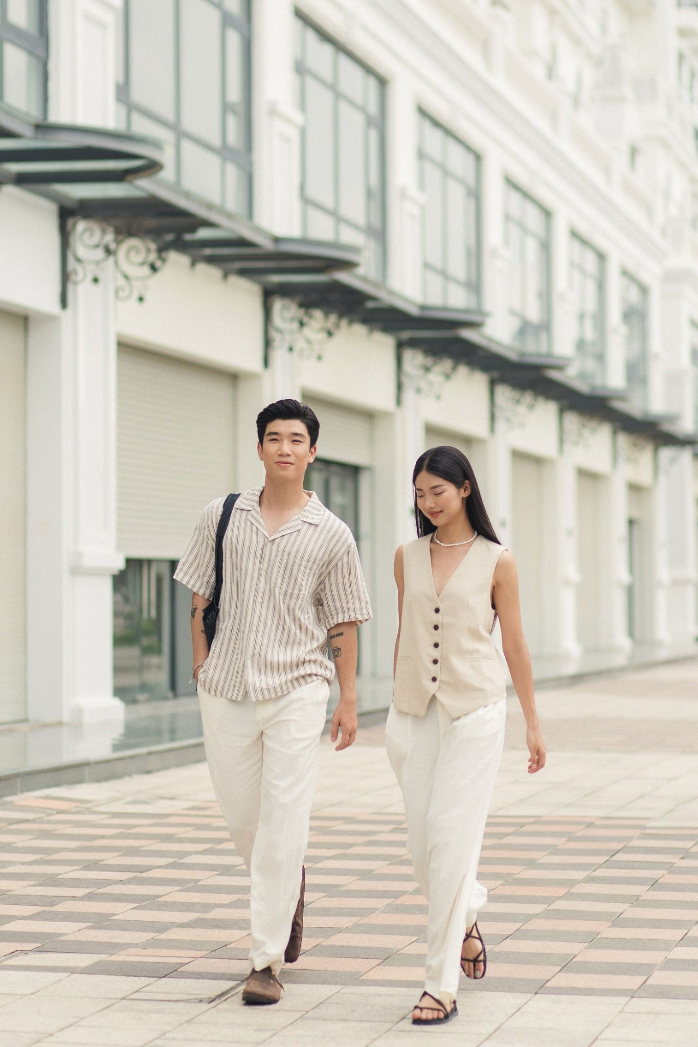  Quần nam cạp chun linen 