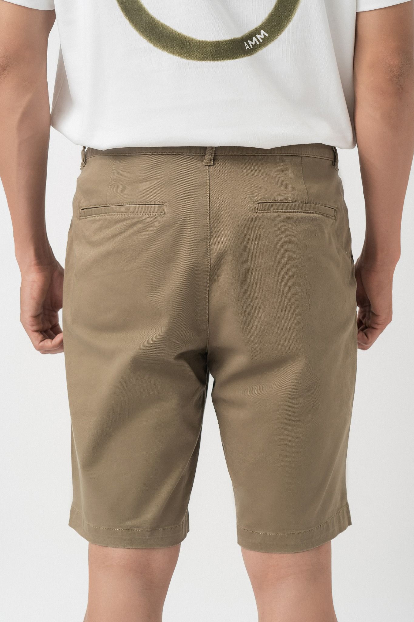  Quần shorts nam vải khaki dáng ôm RC 