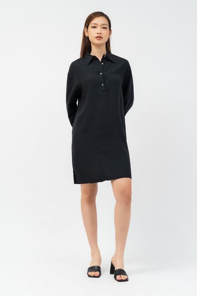  Váy polo dài tay vải tencel 