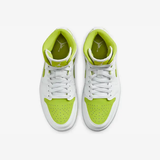  Air Jordan 1 Mid White Lime 