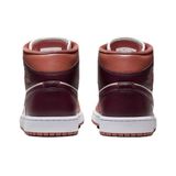 Air Jordan 1 Mid Dusty Peach Night Maroon