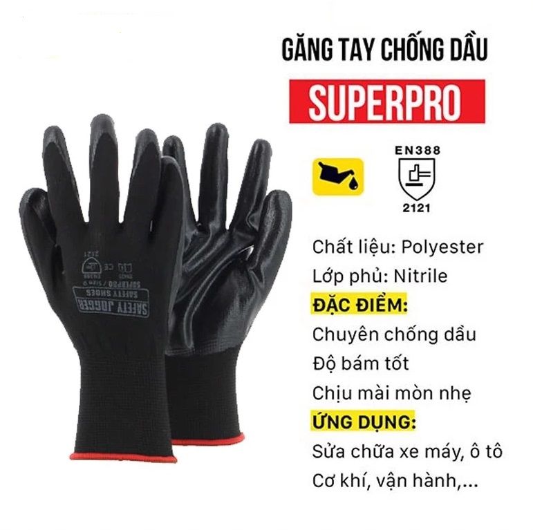 Găng tay chống dầu SupperPro 4121X