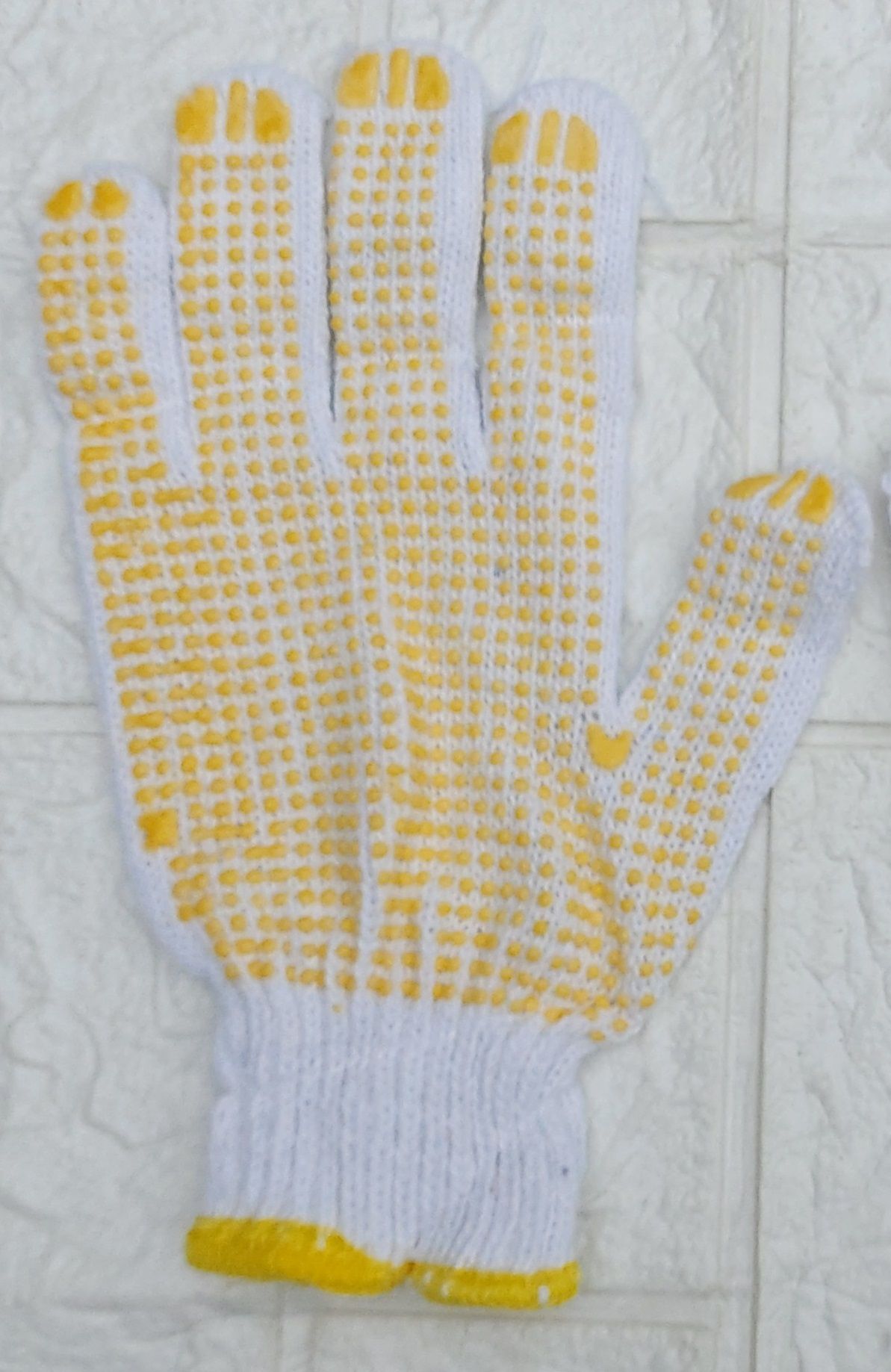 Găng tay sợi len phủ nhạt nhựa