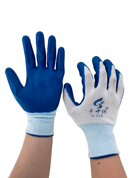 Găng tay phủ sơn xanh N518