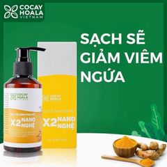 DUNG DỊCH VỆ SINH PHỤ NỮ DÀNH CHO BÀ BẦU BỊ VIÊM NGỨA VÙNG KÍN GEL X2 NANO NGHỆ CỎ CÂY HOA LÁ