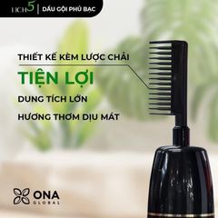 DẦU GỘI THẢO DƯỢC PHỦ BẠC LICH5 - TỰ PHỦ BẠC TẠI NHÀ MÀ CHẲNG CẦN THUỐC NHUỘM - dạng lược