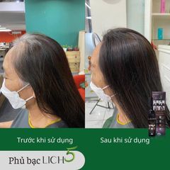 DẦU GỘI THẢO DƯỢC PHỦ BẠC LICH5 - TỰ PHỦ BẠC TẠI NHÀ MÀ CHẲNG CẦN THUỐC NHUỘM - dạng lược