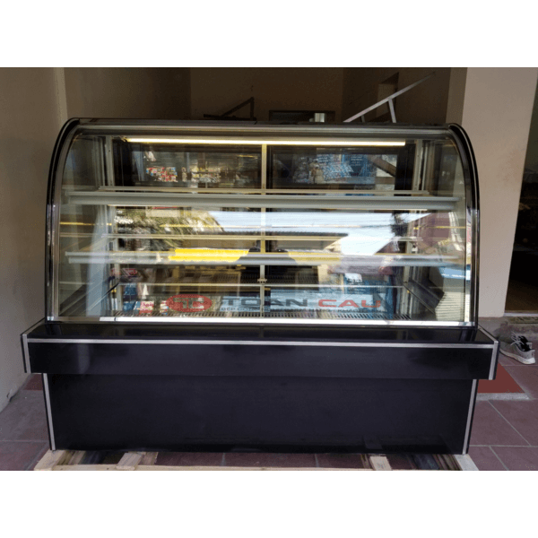 Tủ bánh kem 3 tầng kính cong 1m5