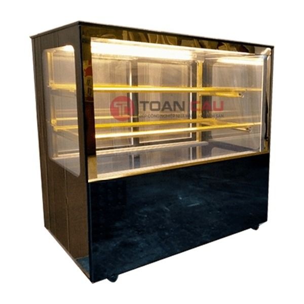 Tủ bánh kem mini để bàn kính vuông 90cm