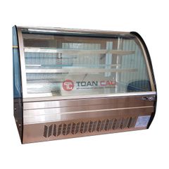 Tủ bánh kem mini để bàn kính cong 90cm