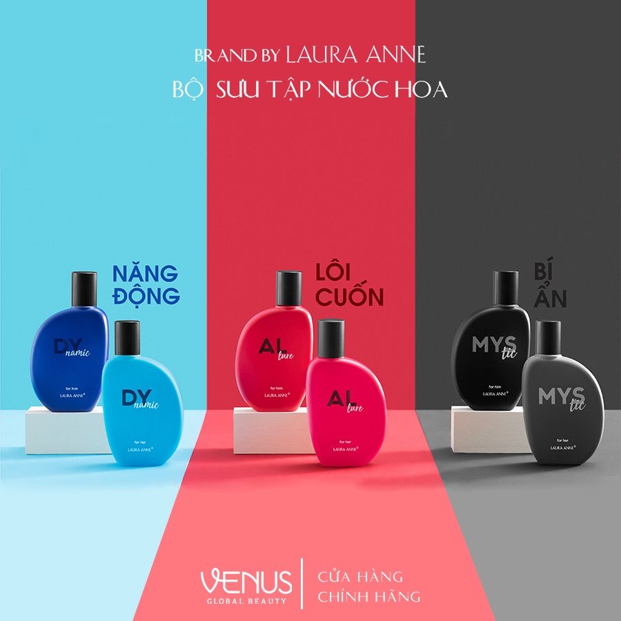  Bộ đôi Nước hoa Nam Nữ Laura Anne - Mystic - 50ml 