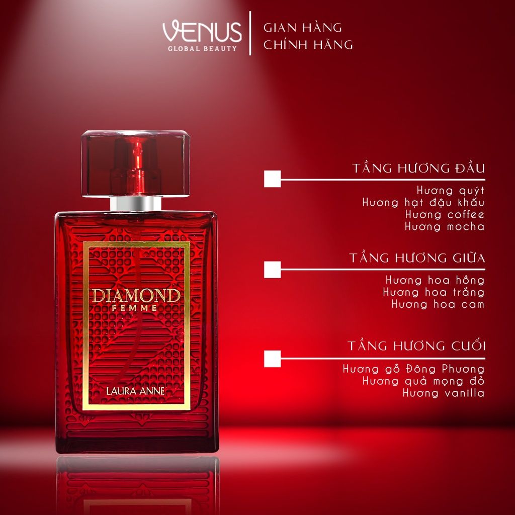  Nước hoa Nữ Diamond Femme Ruby Red 45ml 