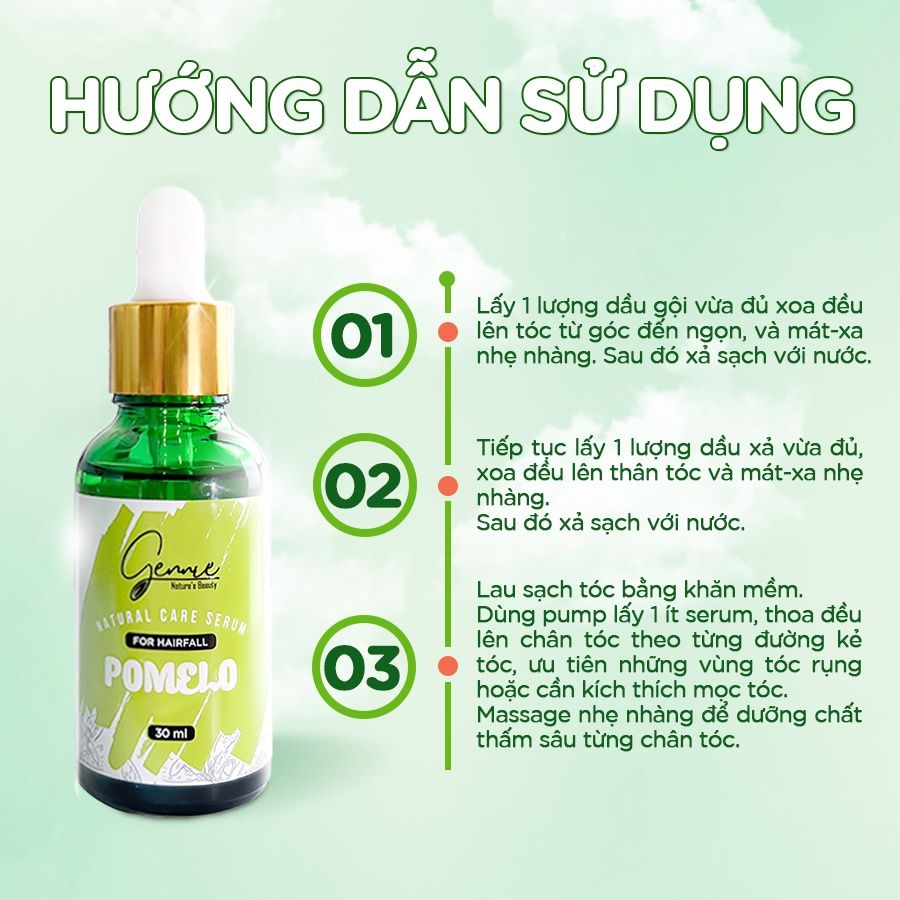  Gennie Natural Care Serum Pomelo for Hairfall 30ml 